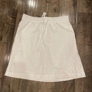 Talbots Linen/cotton blend white skirt mamma mia aesthetic
